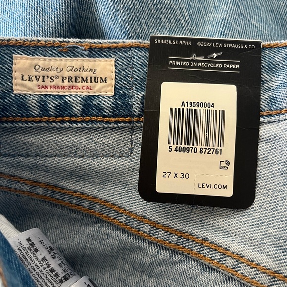 NWT Levi’s 501 90’s jeans light wash 27 - Picture 11 of 14